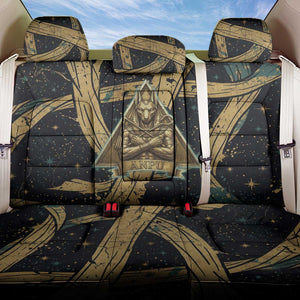 Anubis Ancient Egyptian Back Car Seat Cover with Starry Mummy Wrap Pattern, Anubis Warrior Illustration, and Pyramid - African Pride