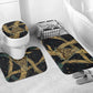 Anubis Ancient Egyptian Bathroom Set with Starry Mummy Wrap Pattern, Anubis Warrior Illustration, and Pyramid - African Pride