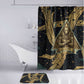 Anubis Ancient Egyptian Bathroom Set with Starry Mummy Wrap Pattern, Anubis Warrior Illustration, and Pyramid - African Pride
