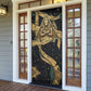 Anubis Ancient Egyptian Door Cover with Starry Mummy Wrap Pattern, Anubis Warrior Illustration, and Pyramid - African Pride