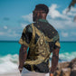 Anubis Ancient Egyptian Hawaiian Shirt with Starry Mummy Wrap Pattern, Anubis Warrior Illustration, and Pyramid - African Pride