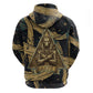Anubis Ancient Egyptian Hoodie with Starry Mummy Wrap Pattern, Anubis Warrior Illustration, and Pyramid - African Pride