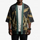 Anubis Ancient Egyptian Kimono with Starry Mummy Wrap Pattern, Anubis Warrior Illustration, and Pyramid - African Pride