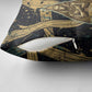 Anubis Ancient Egyptian Pillow Cover with Starry Mummy Wrap Pattern, Anubis Warrior Illustration, and Pyramid - African Pride