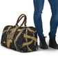 Anubis Ancient Egyptian Travel Bag with Starry Mummy Wrap Pattern, Anubis Warrior Illustration, and Pyramid - African Pride