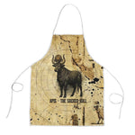 Apis Apron Ancient Egyptian Papyrus Map, Egyptian Crown Bull Illustration - African Pride