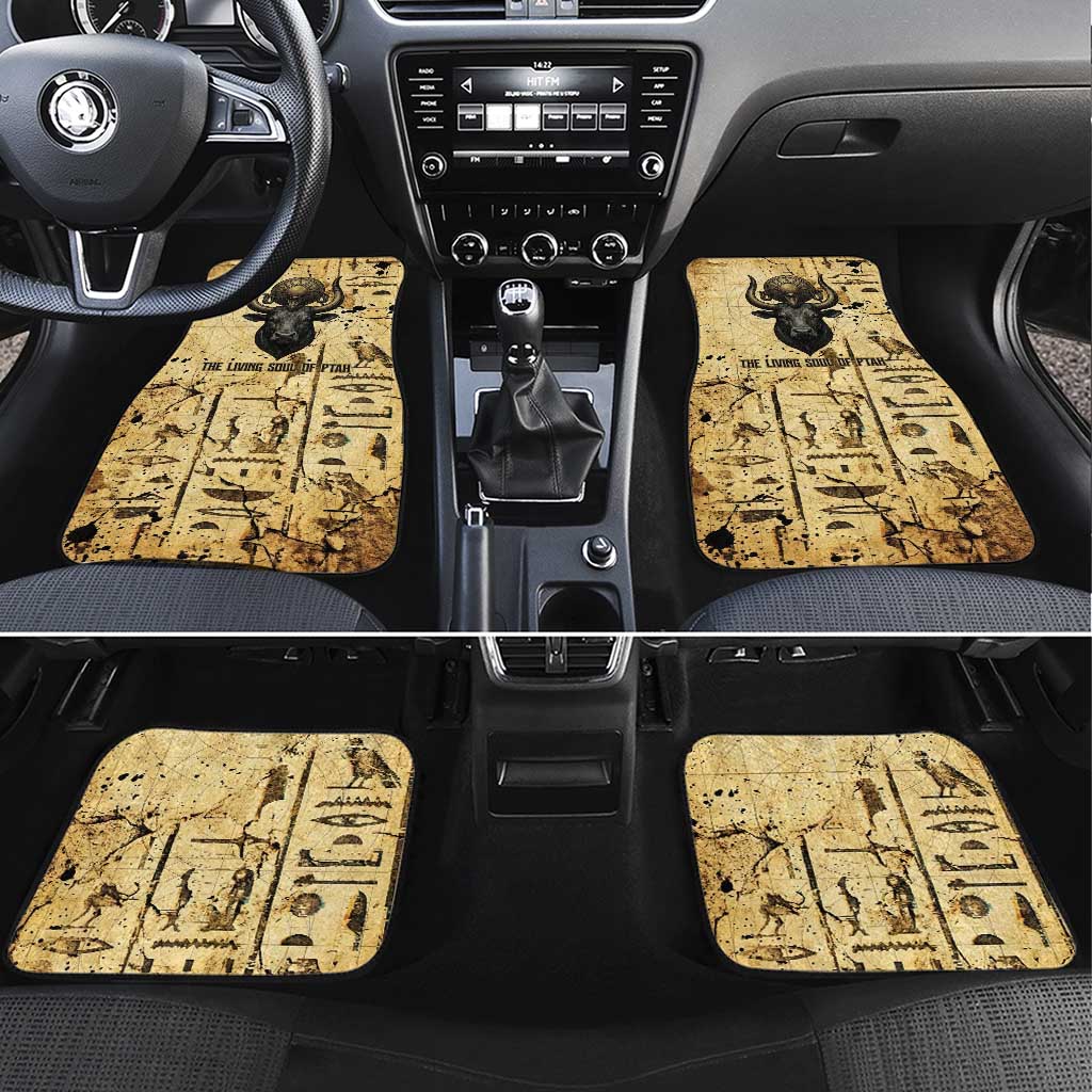 Apis Car Mats Ancient Egyptian Papyrus Map, Egyptian Crown Bull Illustration - African Pride