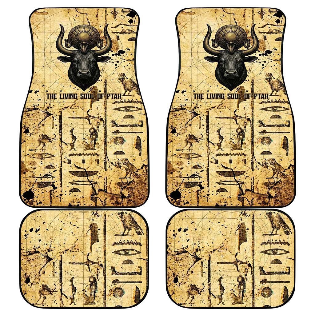 Apis Car Mats Ancient Egyptian Papyrus Map, Egyptian Crown Bull Illustration - African Pride
