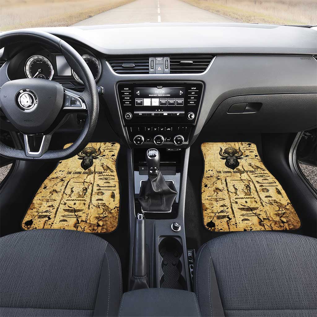 Apis Car Mats Ancient Egyptian Papyrus Map, Egyptian Crown Bull Illustration - African Pride