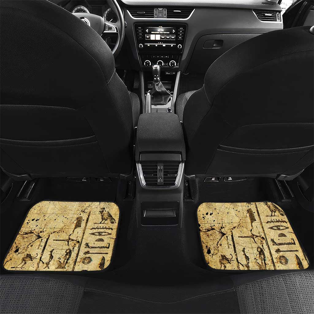 Apis Car Mats Ancient Egyptian Papyrus Map, Egyptian Crown Bull Illustration - African Pride
