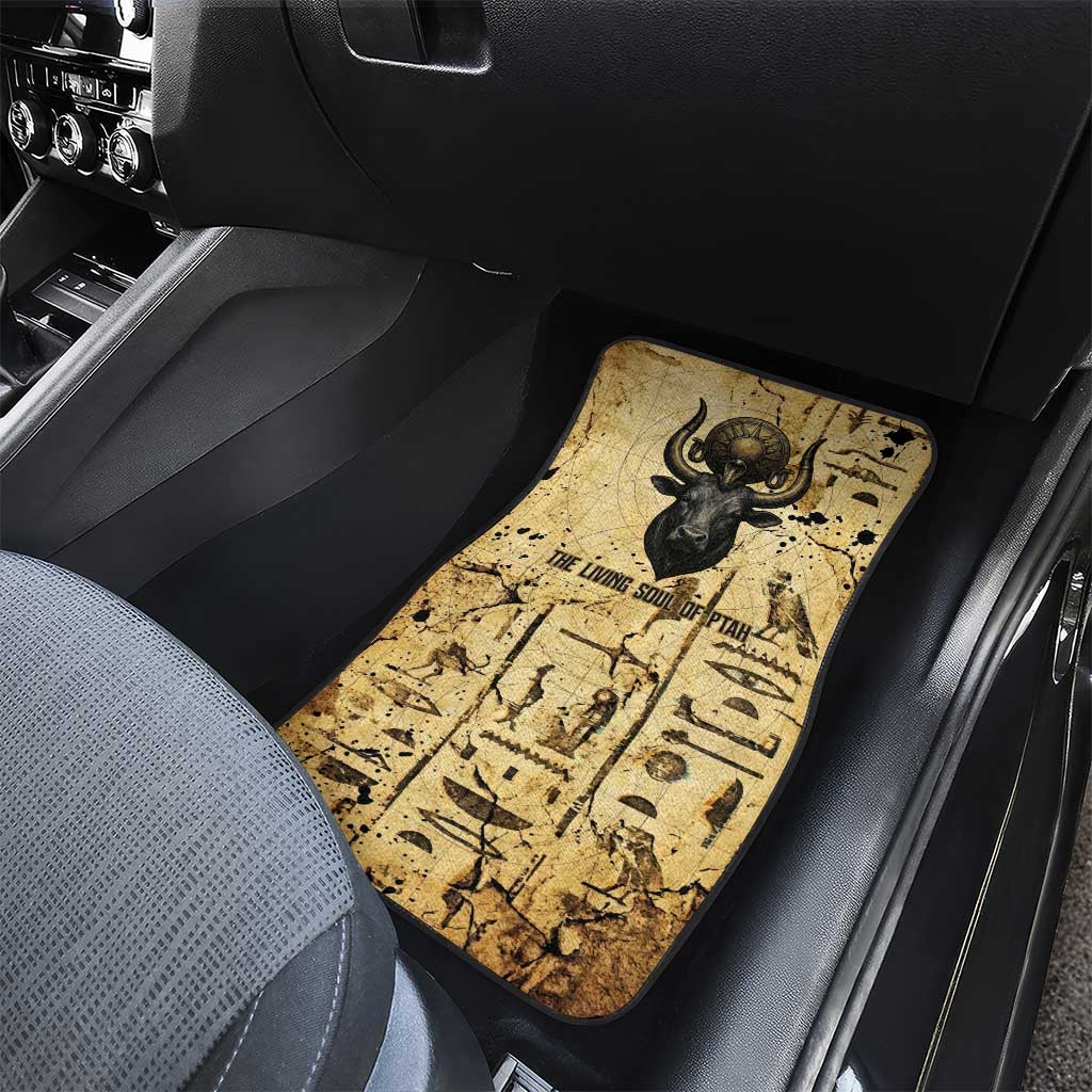 Apis Car Mats Ancient Egyptian Papyrus Map, Egyptian Crown Bull Illustration - African Pride