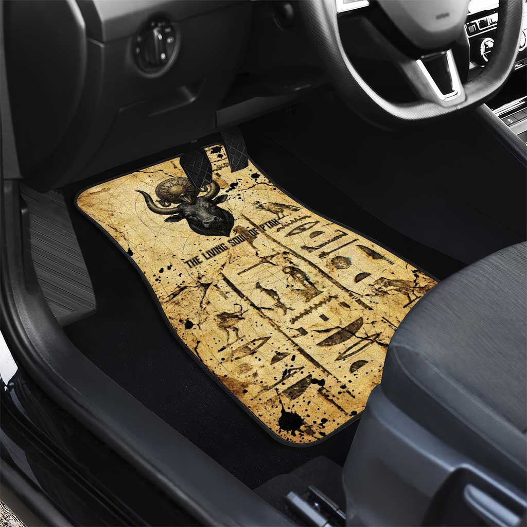 Apis Car Mats Ancient Egyptian Papyrus Map, Egyptian Crown Bull Illustration - African Pride