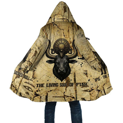 Apis Cloak Ancient Egyptian Papyrus Map, Egyptian Crown Bull Illustration - African Pride
