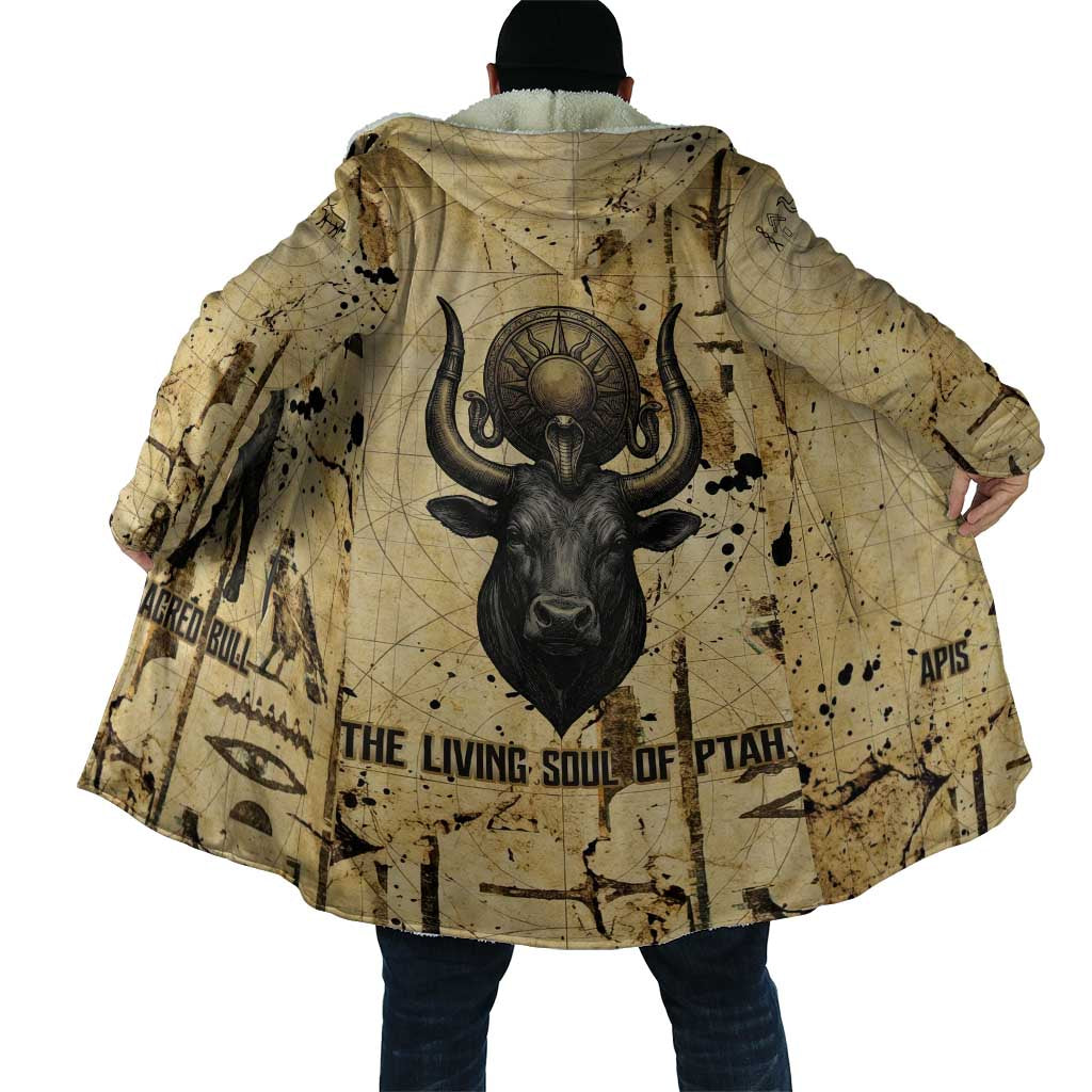 Apis Cloak Ancient Egyptian Papyrus Map, Egyptian Crown Bull Illustration - African Pride