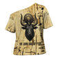 Apis Cross Shoulder Shirt Ancient Egyptian Papyrus Map, Egyptian Crown Bull Illustration - African Pride