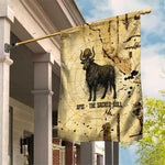 Apis Garden Flag Ancient Egyptian Papyrus Map, Egyptian Crown Bull Illustration - African Pride