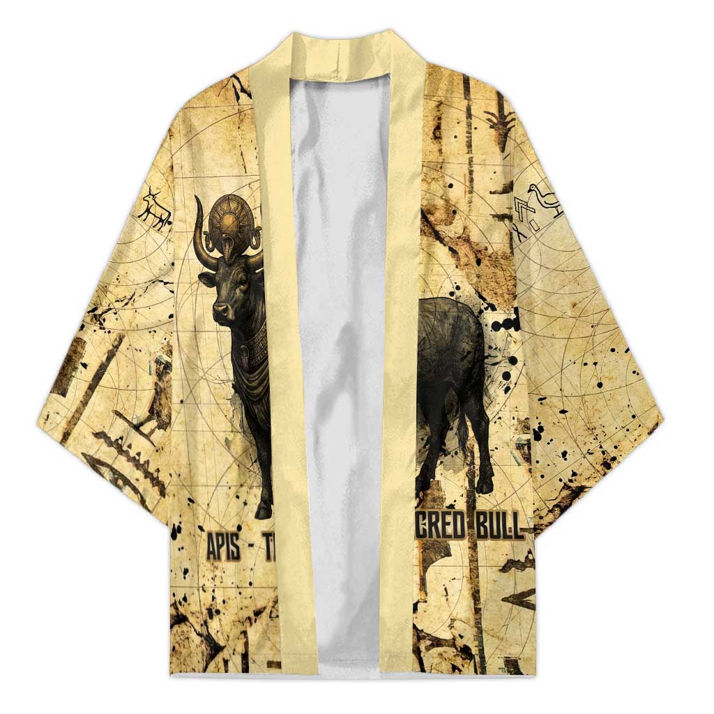 Apis Kimono Ancient Egyptian Papyrus Map, Egyptian Crown Bull Illustration - African Pride