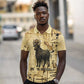 Apis Polo Shirt Ancient Egyptian Papyrus Map, Egyptian Crown Bull Illustration - African Pride