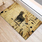 Apis Rubber Doormat Ancient Egyptian Papyrus Map, Egyptian Crown Bull Illustration - African Pride