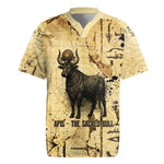 Apis Rugby Jersey Ancient Egyptian Papyrus Map, Egyptian Crown Bull Illustration - African Pride