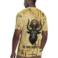 Apis Rugby Jersey Ancient Egyptian Papyrus Map, Egyptian Crown Bull Illustration - African Pride
