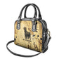 Apis Shoulder Handbag Ancient Egyptian Papyrus Map, Egyptian Crown Bull Illustration - African Pride