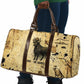 Apis Travel Bag Ancient Egyptian Papyrus Map, Egyptian Crown Bull Illustration - African Pride
