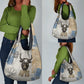 Apis Ancient Egyptian Grocery Bag with Beige-Gray Hieroglyphic, Ornate Bull Head, and Gold-Blue Typography - African Pride
