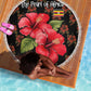 Uganda Beach Blanket - Hibiscus Flower Pattern and The Pearl of Africa Text