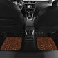 Uganda Car Mats - Grey Crowned Crane and Tribal Pattern Spirit of Uganda Theme