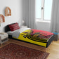 Uganda Bedding Set - African Wildlife Elephant Lion and Crane in Tribal Pattern Design