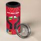Central African Republic 4 in 1 Can Cooler Tumbler Red Blue Green Tribal Design - African Pride