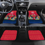 Central African Republic Car Mats Red Blue Green Tribal Design - African Pride