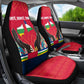 Central African Republic Car Seat Cover Red Blue Green Tribal Design - African Pride