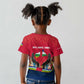 Central African Republic Kid T shirt Red Blue Green Tribal Design - African Pride