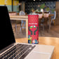 Central African Republic Skinny Tumbler Red Blue Green Tribal Design - African Pride