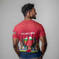 Central African Republic T shirt Red Blue Green Tribal Design - African Pride