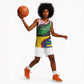 Central African Republic Basketball Jersey Multicolor Tribal Design TS04
