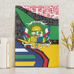 Central African Republic Canvas Wall Art Multicolor Tribal Design - African Pride