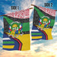Central African Republic Garden Flag Multicolor Tribal Design - African Pride