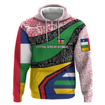 Central African Republic Hoodie Multicolor Tribal Design - African Pride