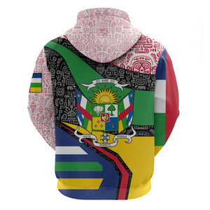 Central African Republic Hoodie Multicolor Tribal Design - African Pride