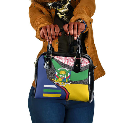 Central African Republic Shoulder Handbag Multicolor Tribal Design - African Pride