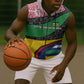 Central African Republic Sleeveless Zip Hoodie Multicolor Tribal Design - African Pride