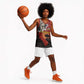 Central African Republic Basketball Jersey Red Black Nature Design and Buffalo TS04