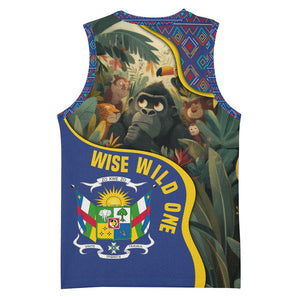Central African Republic Basketball Jersey Jungle Animal TS04