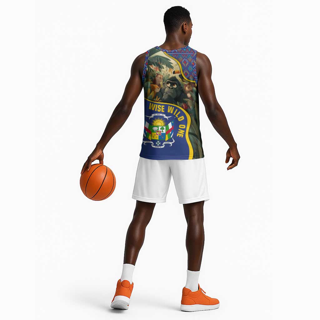 Central African Republic Basketball Jersey Jungle Animal TS04