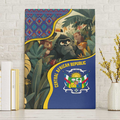 Central African Republic Canvas Wall Art Jungle Animal - African Pride