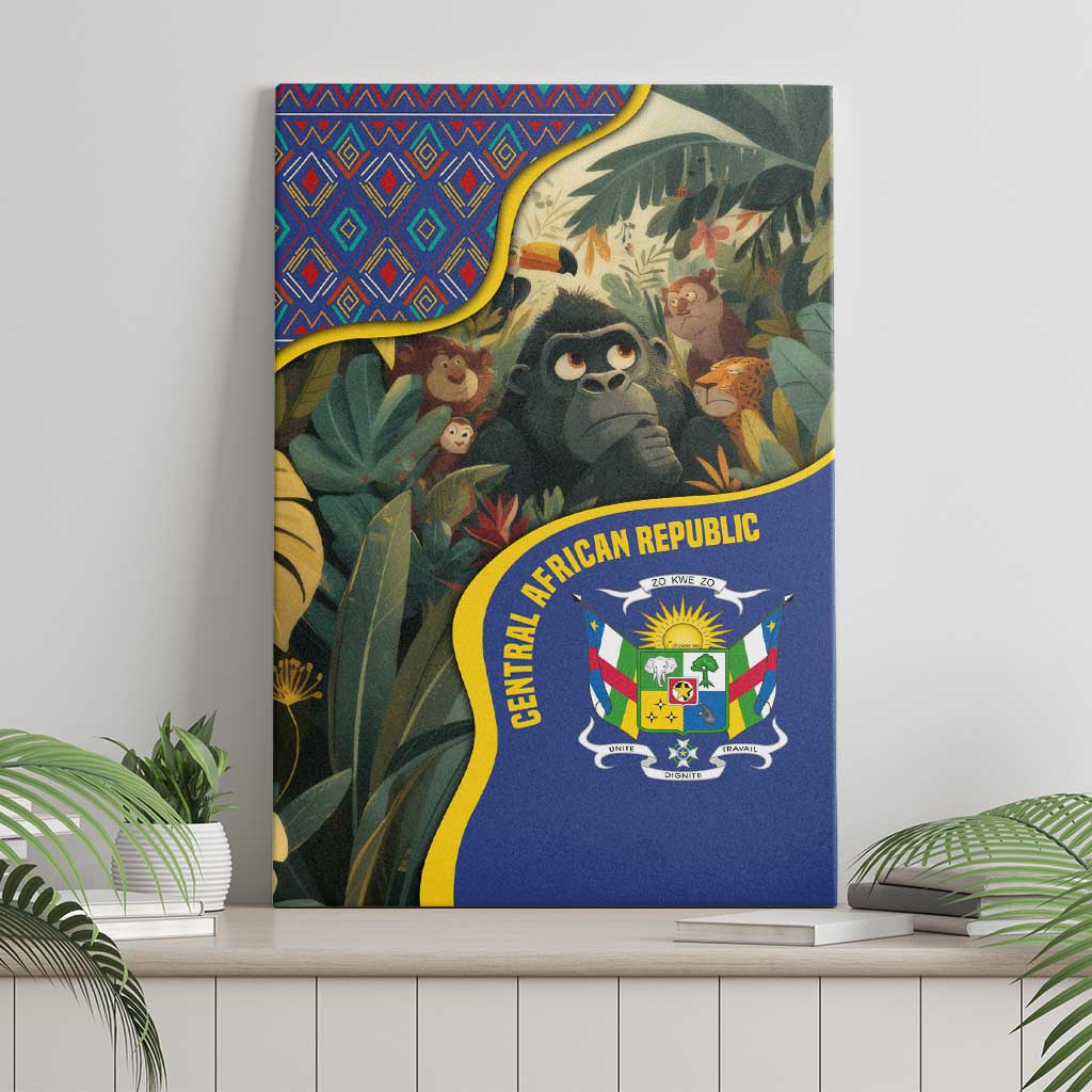 Central African Republic Canvas Wall Art Jungle Animal - African Pride
