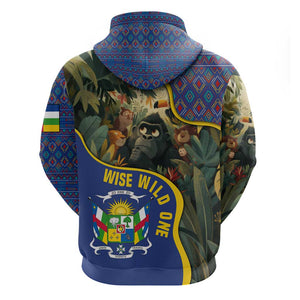 Central African Republic Hoodie Jungle Animal - African Pride